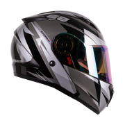 หมวกกันน็อค REAL Helmet STORM Cyclone  เทา ดำ