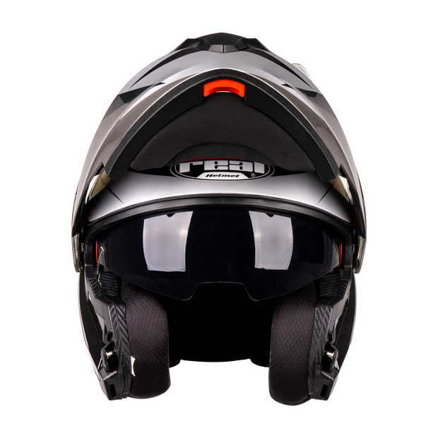 หมวกกันน็อค REAL Helmet STORM Cyclone  เทา ดำ