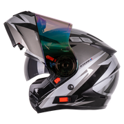 หมวกกันน็อค REAL Helmet STORM Cyclone  เทา ดำ