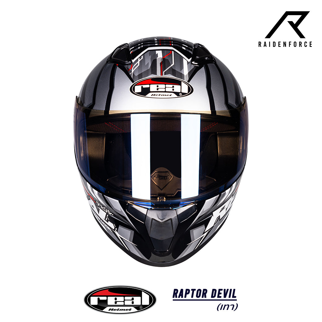 Rayvelk Raptor REAL Helmet Raptor Devil, gray – RAIDENFORCE ONLINE&E-COM