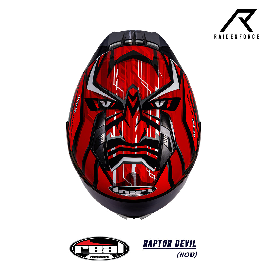 Rayvelk Raptor REAL Helmet Raptor Devil Red – RAIDENFORCE ONLINE&E-COM