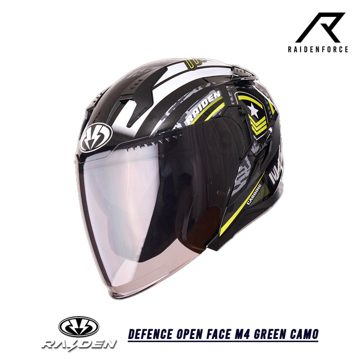 Raiden Defense Open face M4 Green Camo Helmet