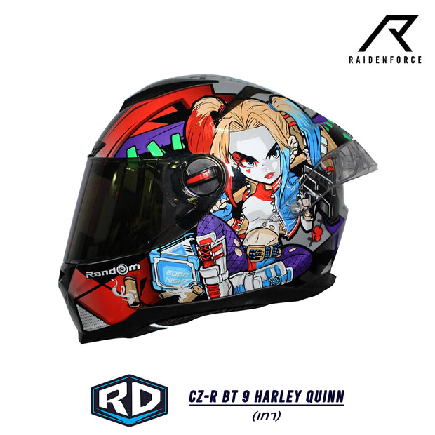 หมวกกันน็อค Random CZ-R BT 9 Harley Quinn เทา
