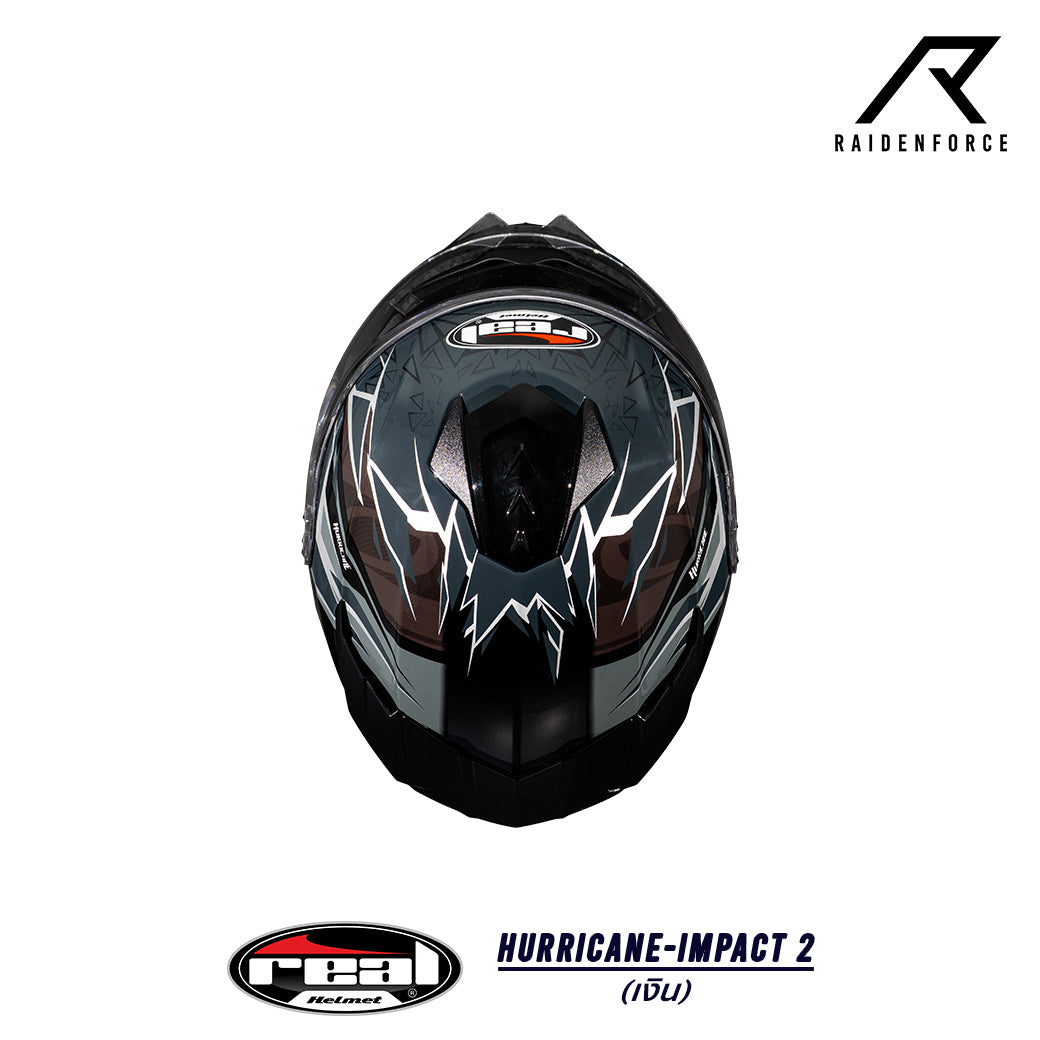 Real Helmet Hurricane-Impact Black/Blue