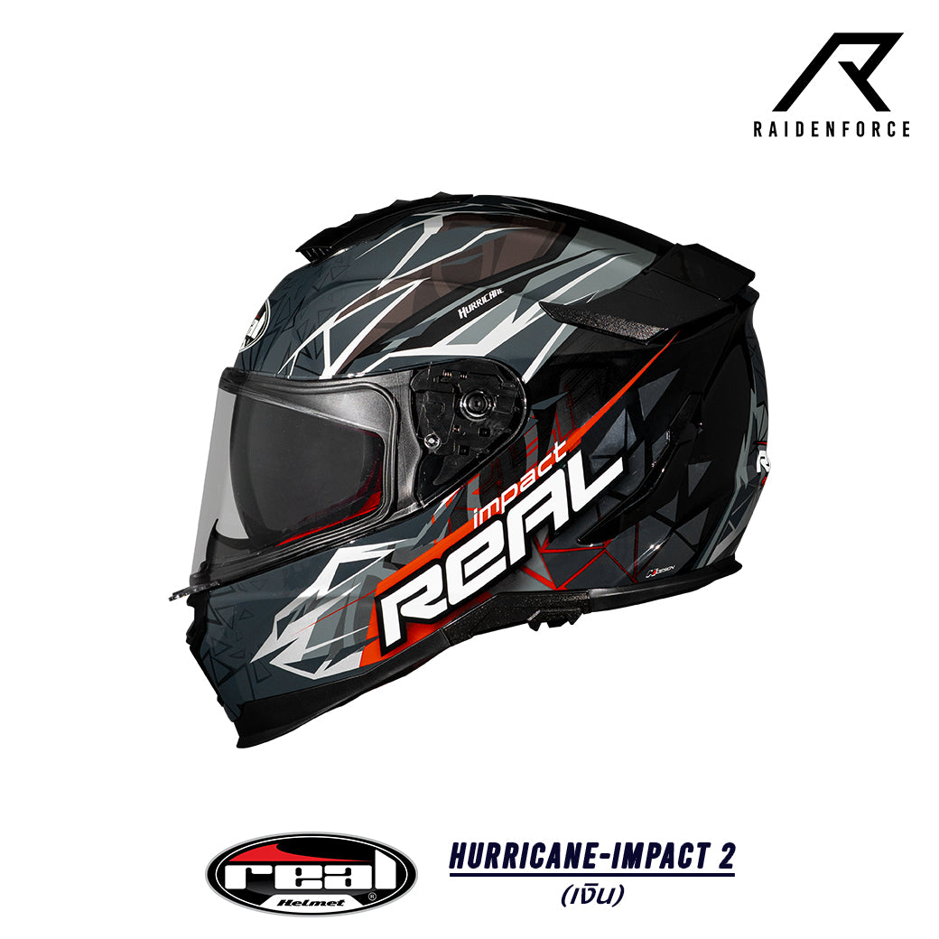 Real Helmet Hurricane-Impact Black/Blue