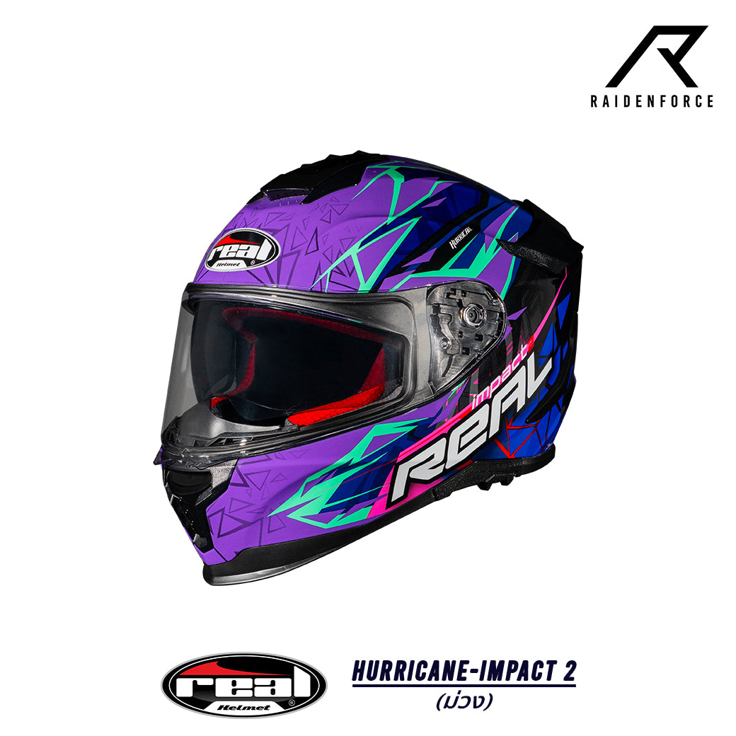Real Helmet Hurricane-Impact Black/Blue