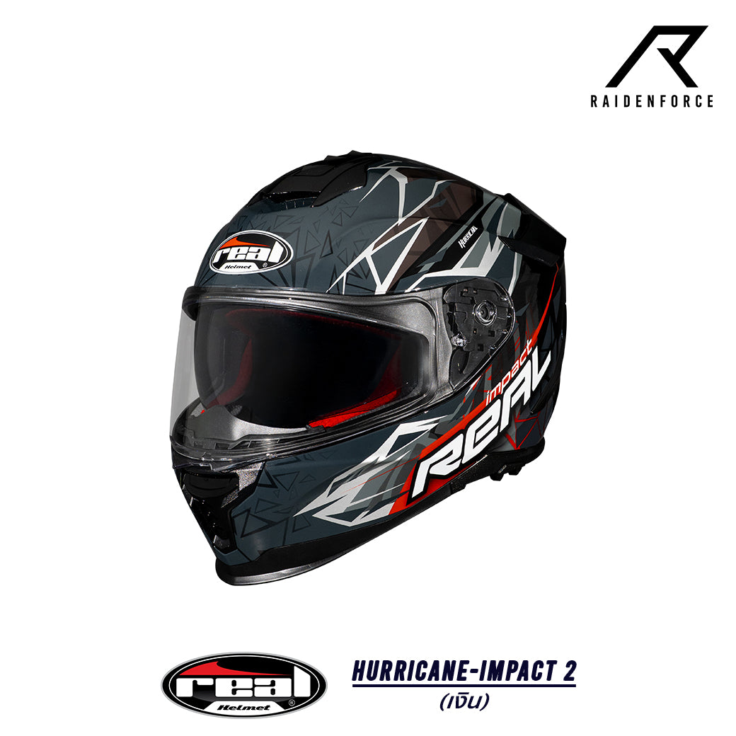 Real Helmet Hurricane-Impact Black/Blue