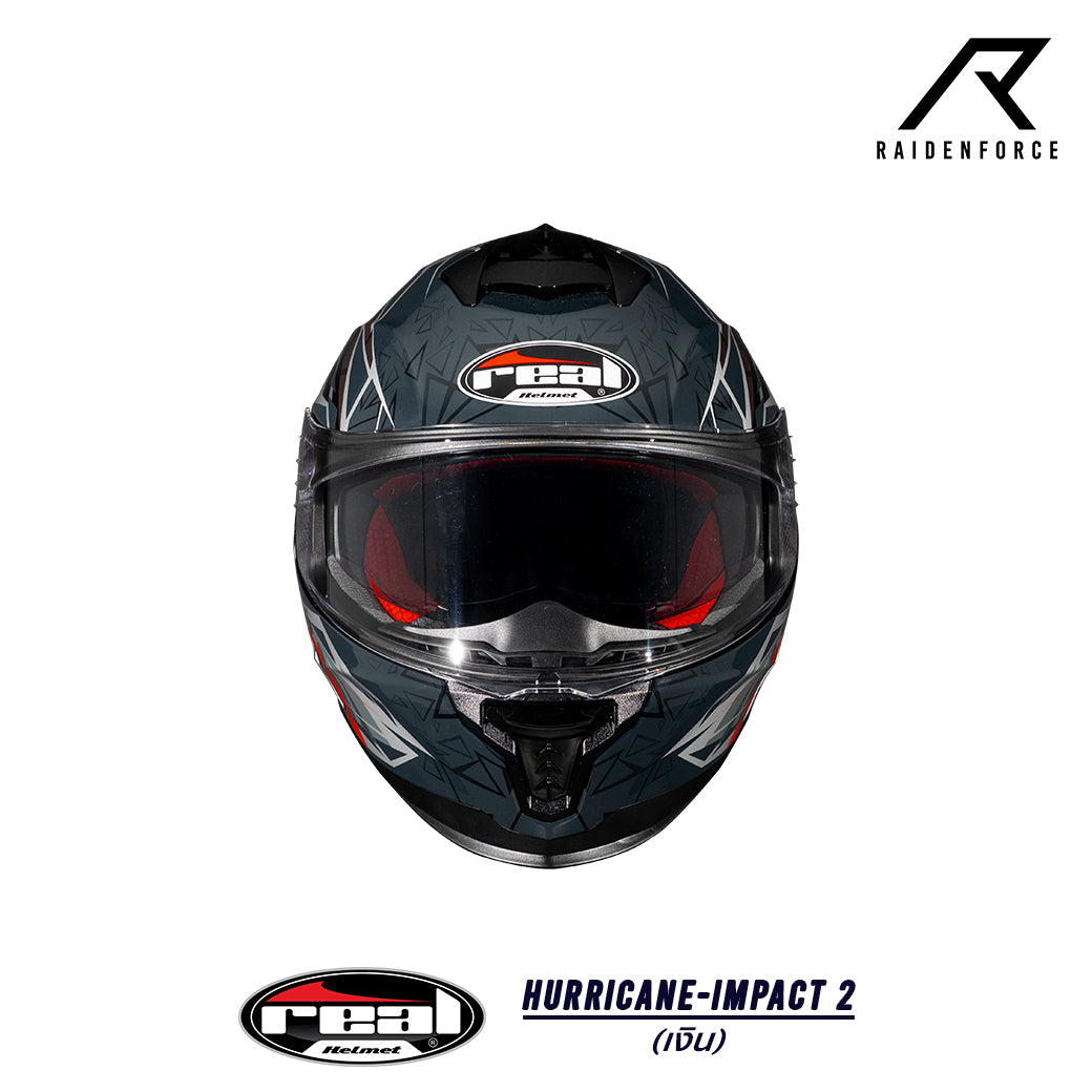 Real Helmet Hurricane-Impact Black/Blue