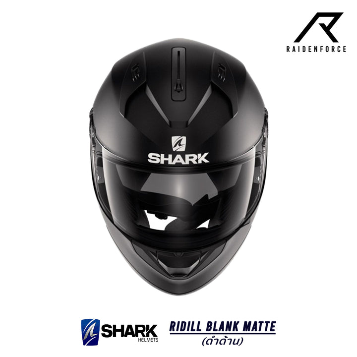 SHARK RIDILL BLANK MATTE helmet, matte black