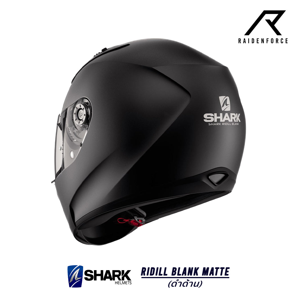 SHARK RIDILL BLANK MATTE helmet, matte black
