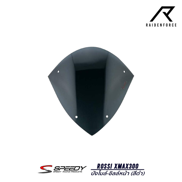 Speedometer cover-front windshield SPEEDY Rossi Xmax300 black