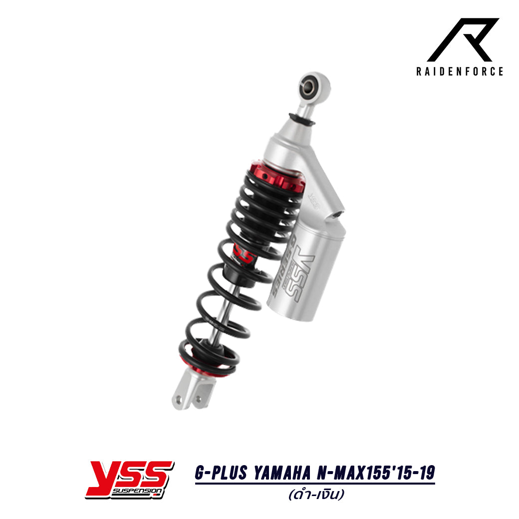โช้ค YSS G-Plus Yamaha N-max155'15-19  สี ดำ/เงิน