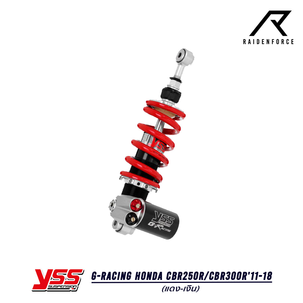 โช้ค YSS G-Racing Honda CBR250R/CBR300R'11-18  สี แดง/เงิน