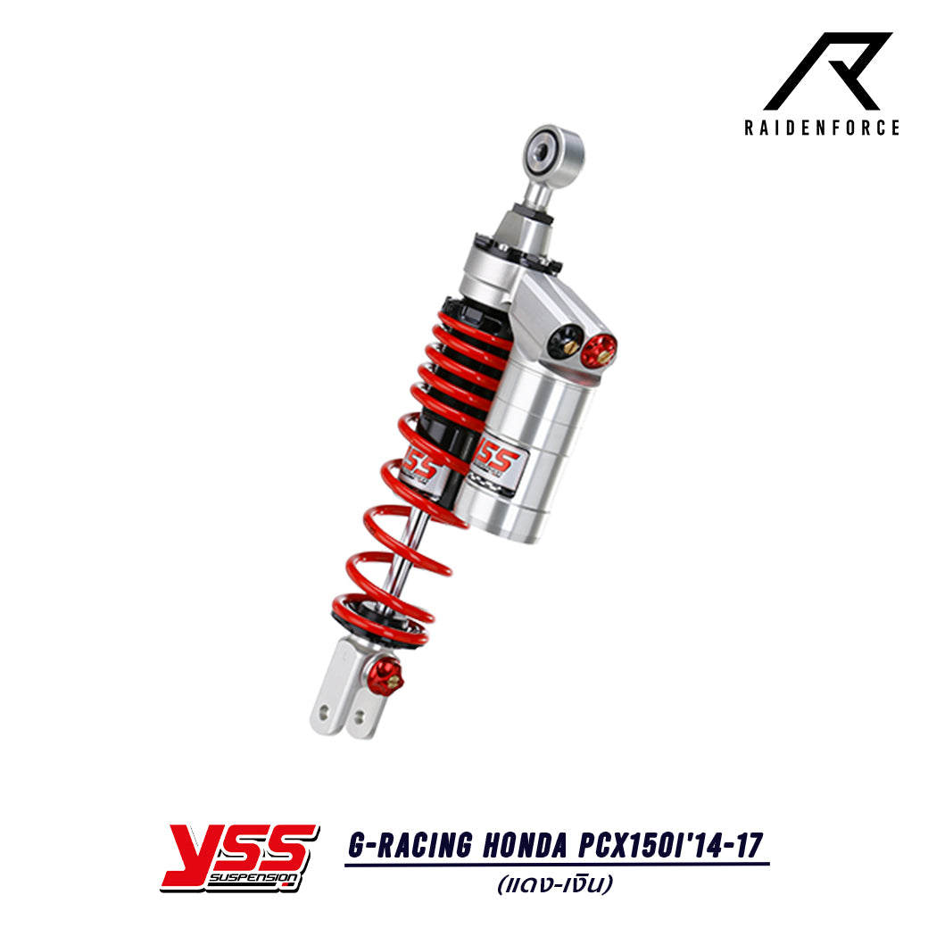 โช้ค YSS G-Racing Honda PCX150i'14-17  สี แดง/เงิน