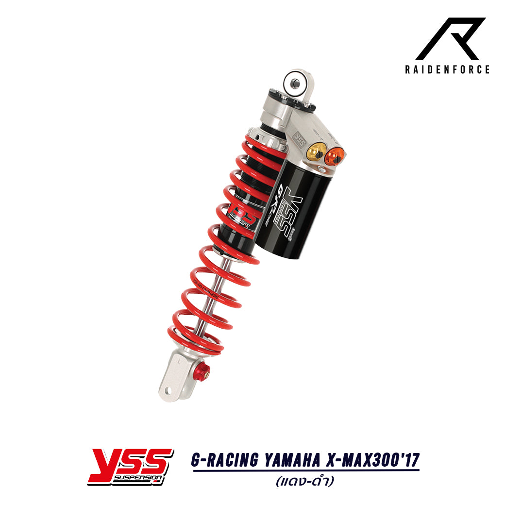 Shock YSS G-Racing Yamaha X-max300'17 color red/silver