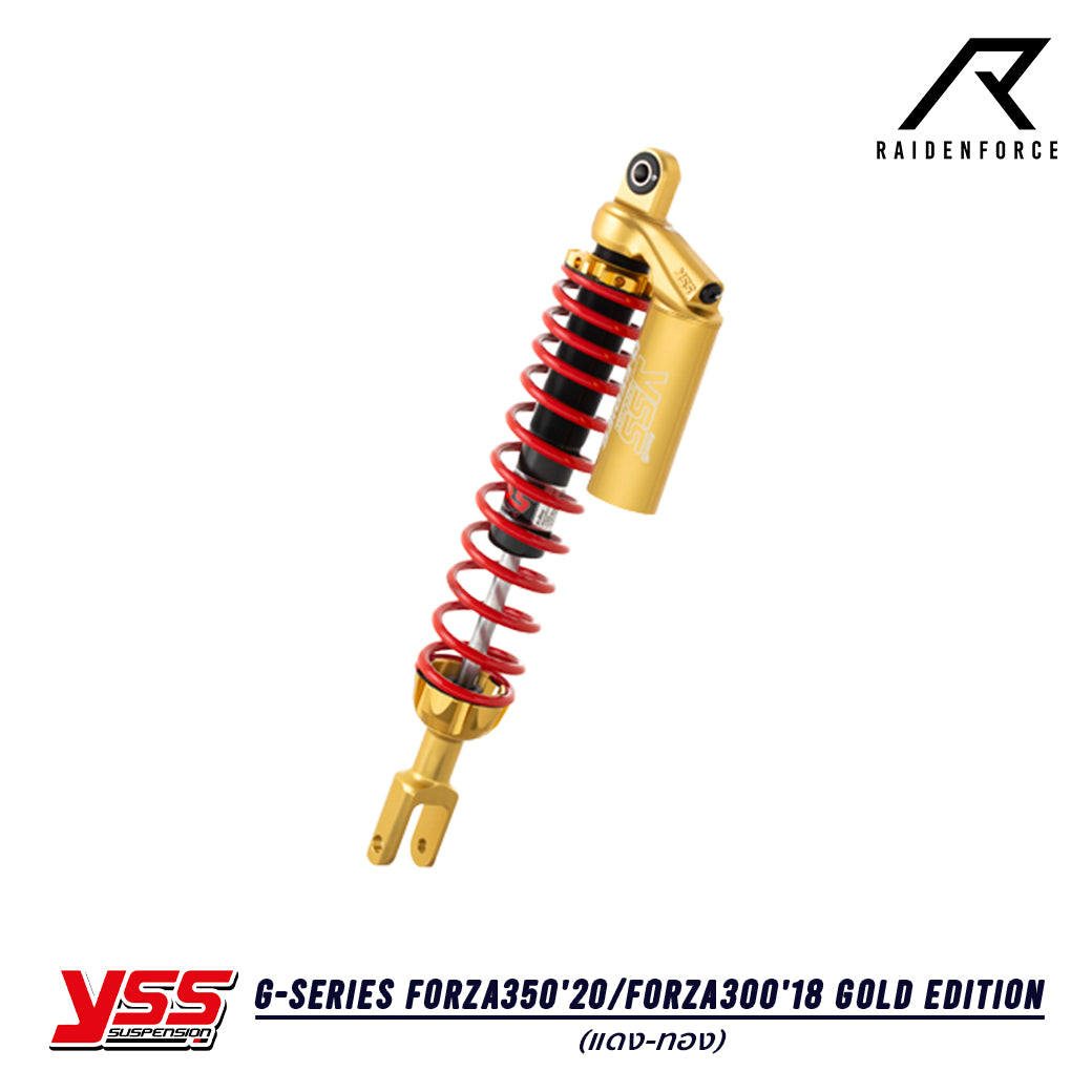 โช้ค YSS G-Series Honda Forza350'20/Forza300'18 Gold Edition สี แดง/ทอง