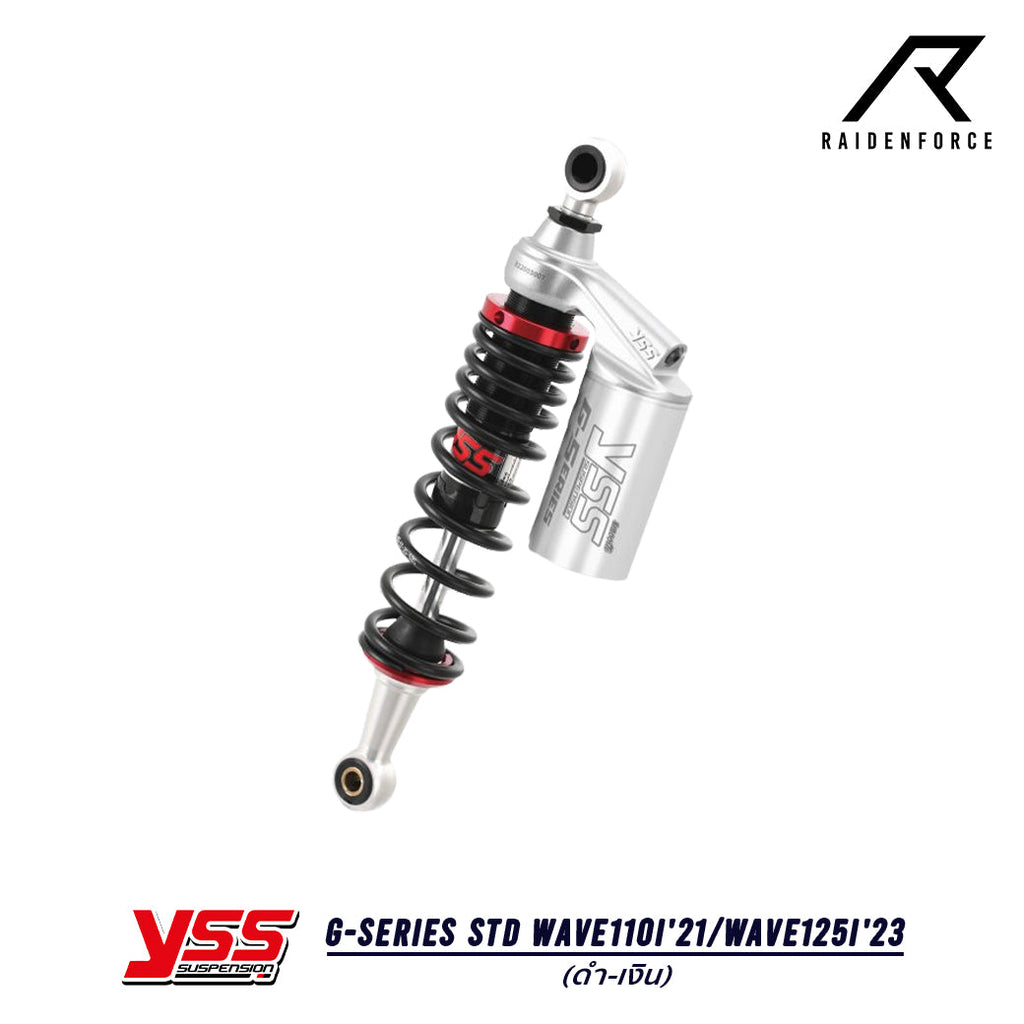 Shock YSS G-Series Honda Wave110i'21/Wave125i'23 Black/Silver