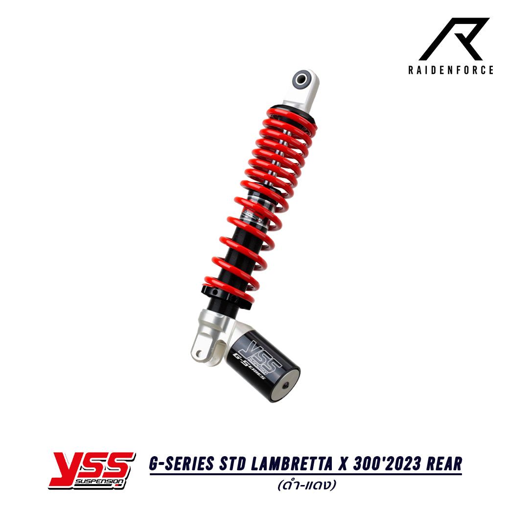 โช้ค YSS G-Series Lambretta/X300'23 Rear สีดำ/แดง/ดำ