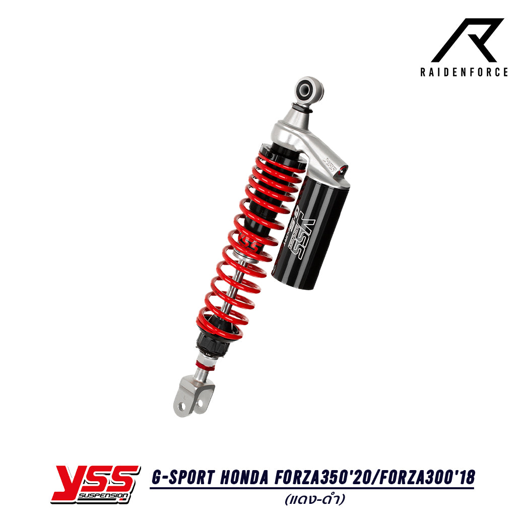 โช้ค YSS G-Sport Honda Forza350'20/Forza300'18  สี แดง/ดำ