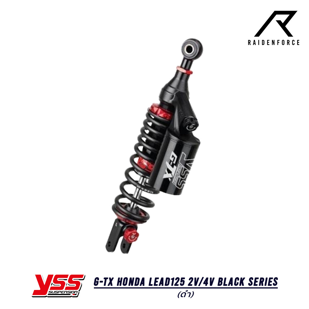 โช้ค YSS G-TX Honda Lead125 2v/4v Black series สีดำ