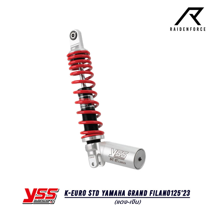 โช้ค YSS K-Euro Yamaha Grand Filano125'23 สี แดง/เงิน
