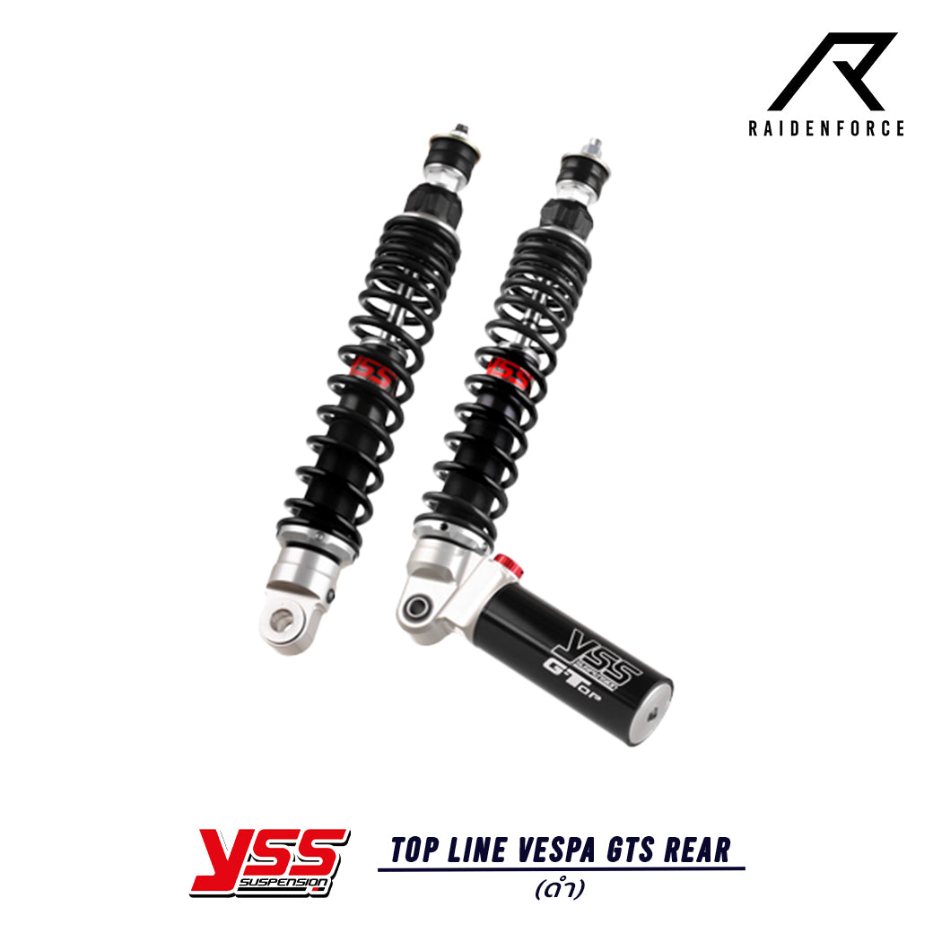โช้ค YSS Top line Vespa GTS Rear สี ดำ/ดำ