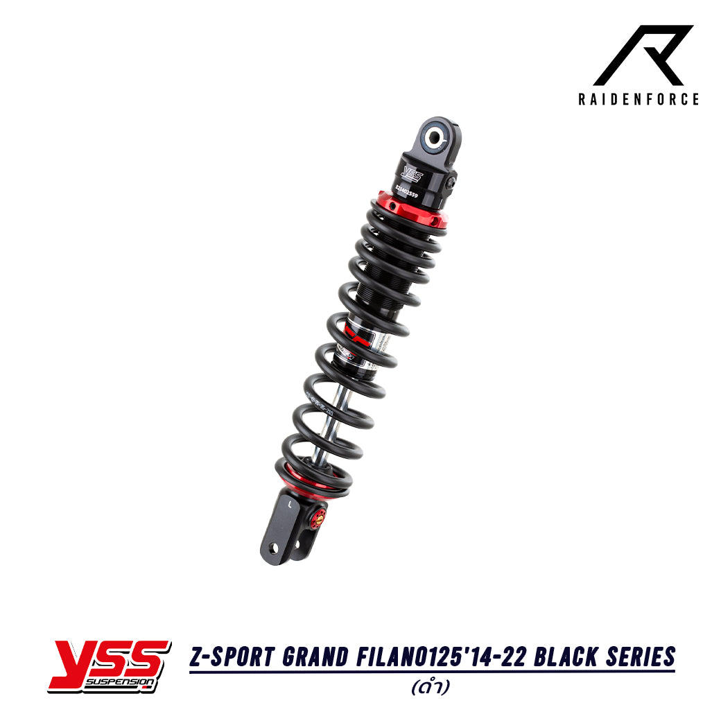 โช้ค YSS Z-Sport Yamaha Grand Filano125'14-22 Black series สี ดำ/ดำ