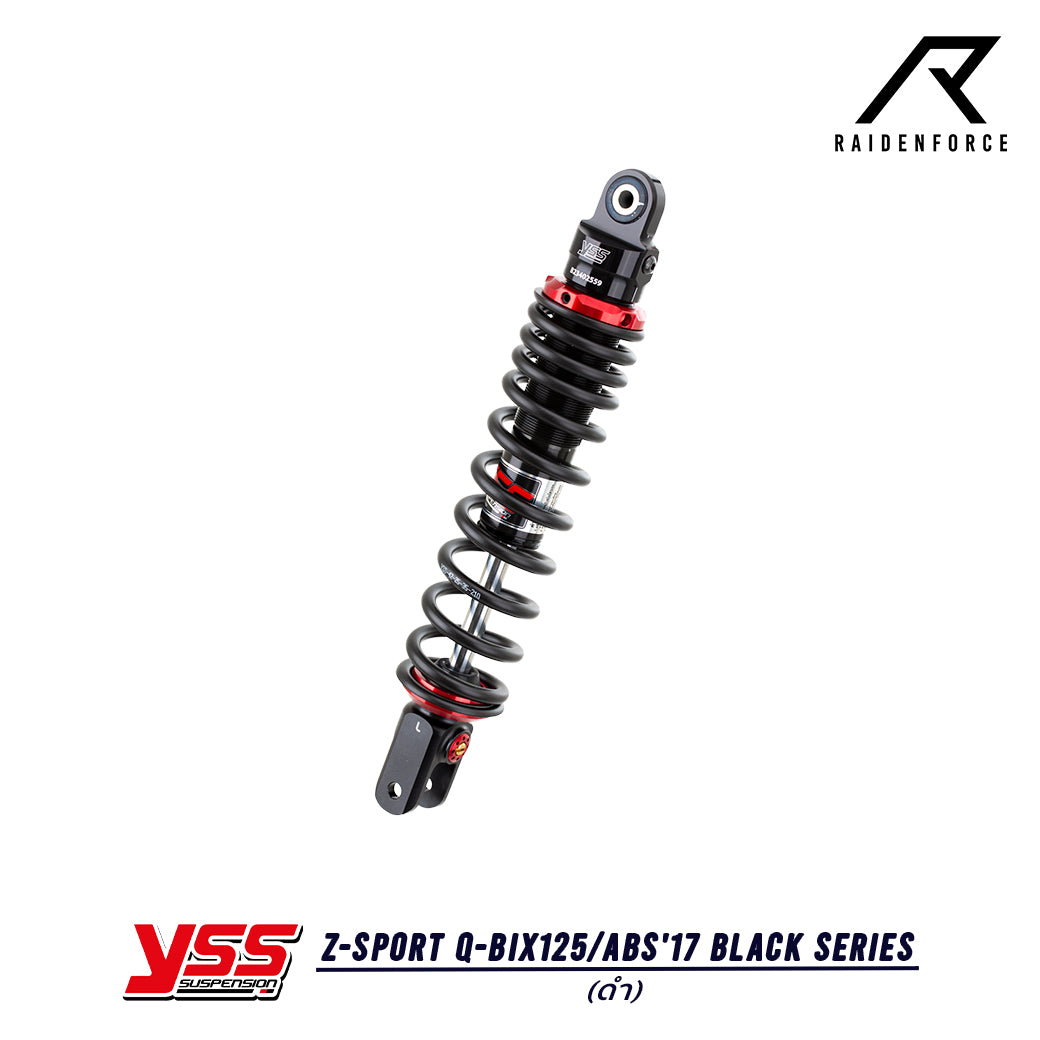 โช้ค YSS Z-Sport Yamaha Q-Bix125/ABS'17 Black series สี ดำ/ดำ