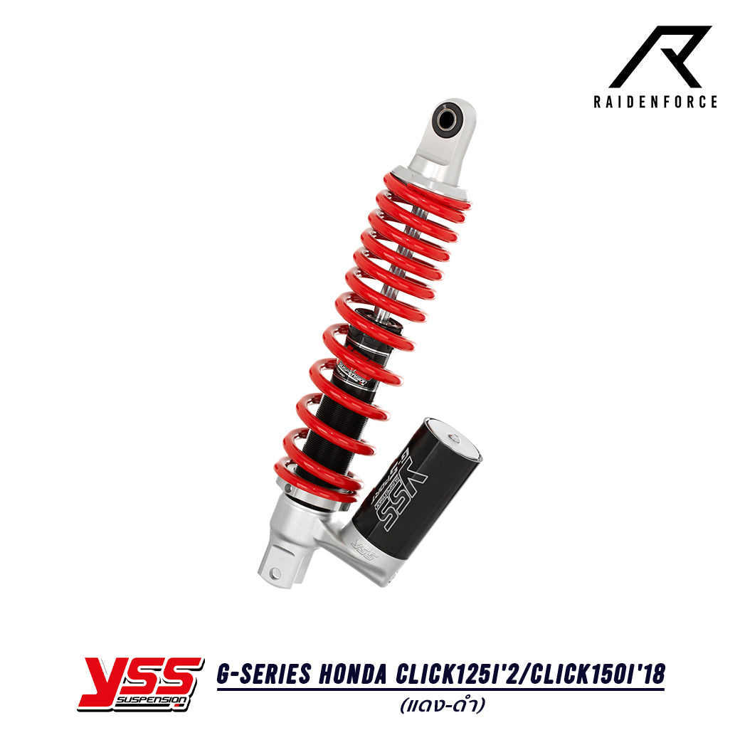 โช้ค YSS G-Series Honda Click125i'2/Click150i'18  สี แดง/ดำ