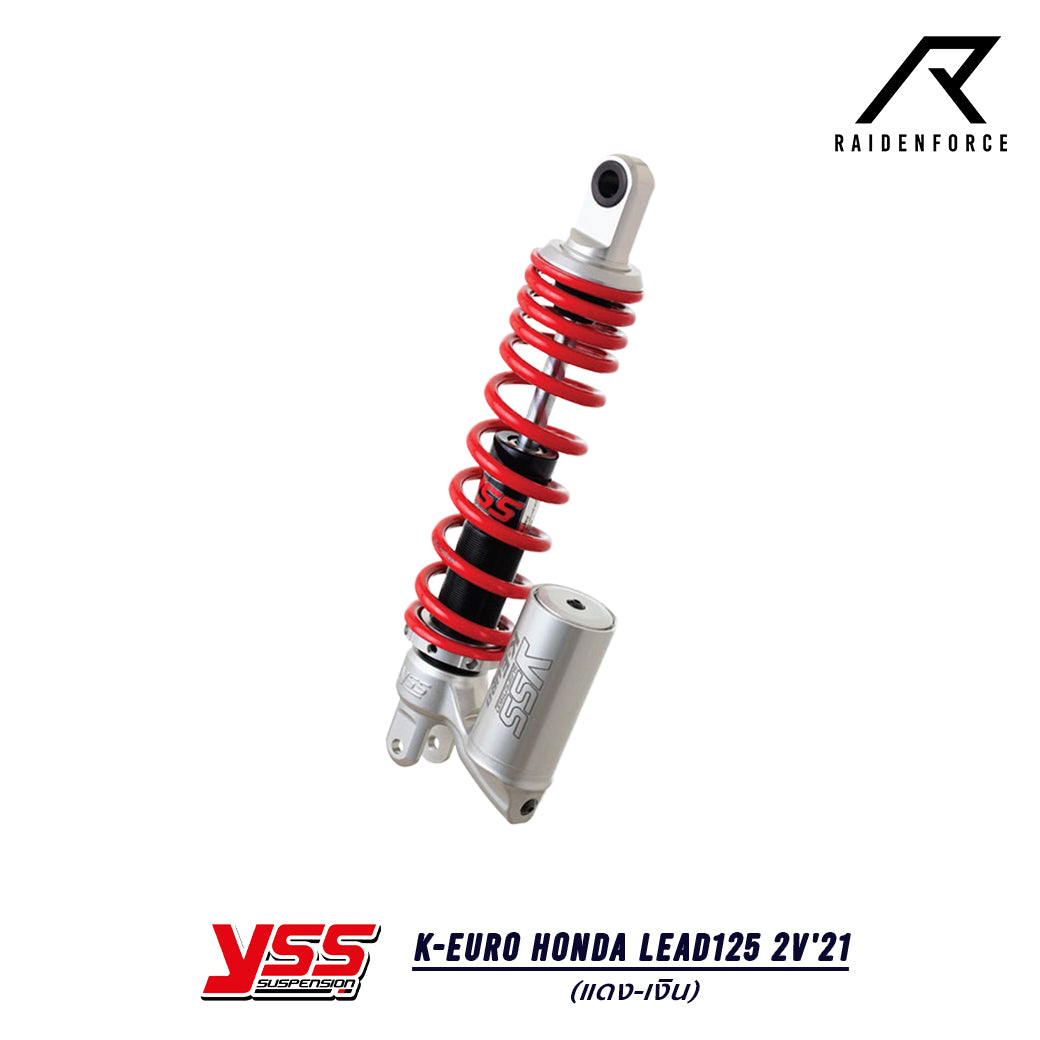 โช้ค YSS K-Euro Honda Lead125 2V'21  สี แดง/เงิน