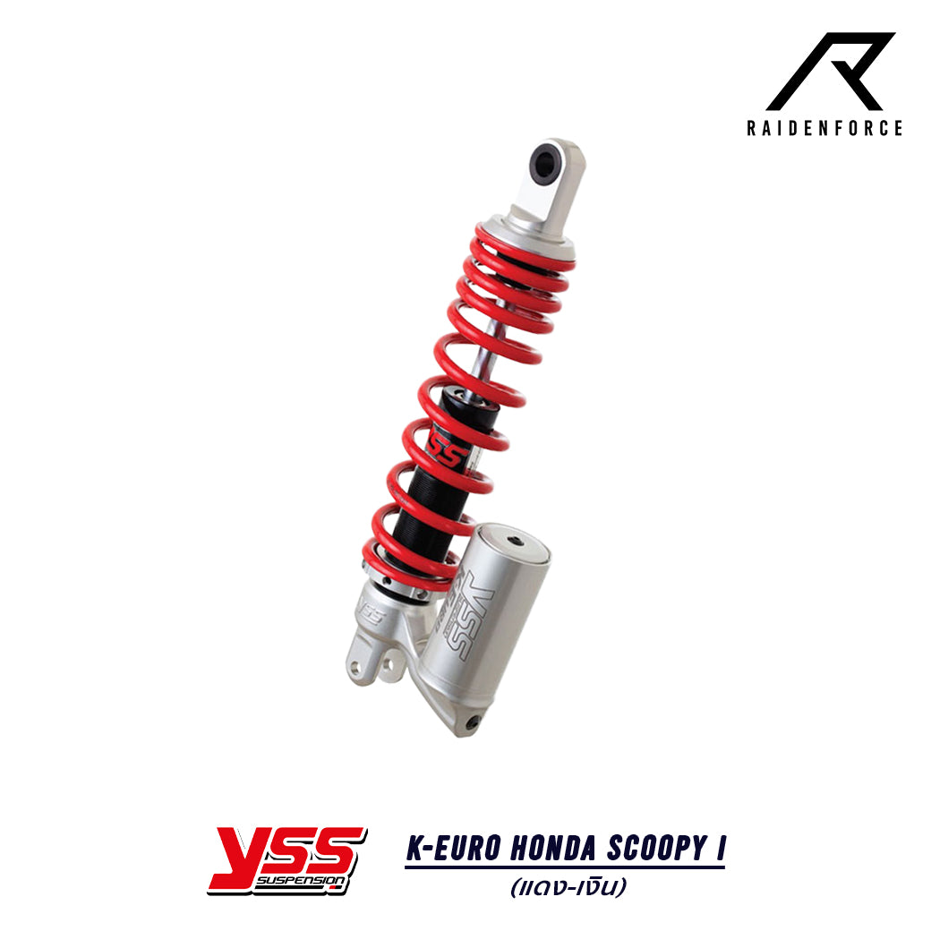 โช้ค YSS K-Euro Honda Scoopy I สีแดง/เงิน