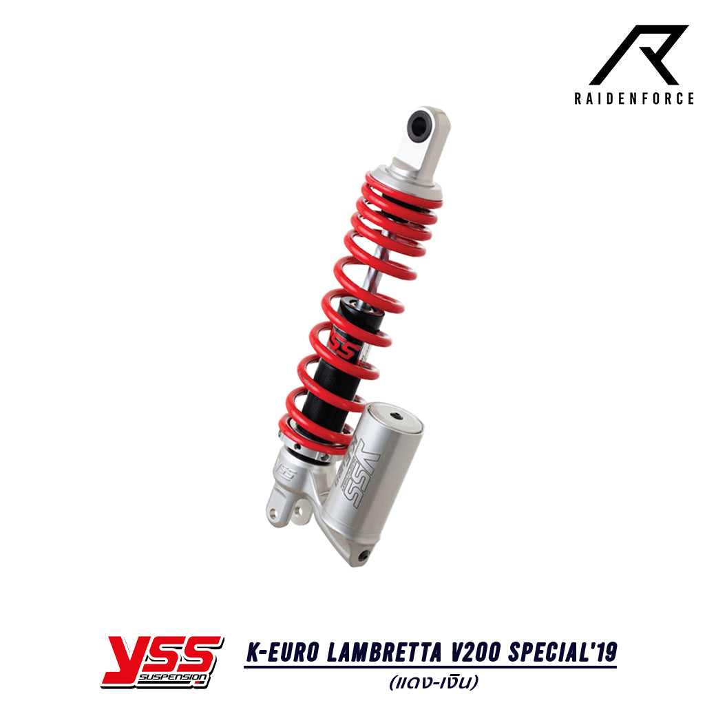 Shock YSS K-Euro Lambretta V200 Special'19 color red/silver