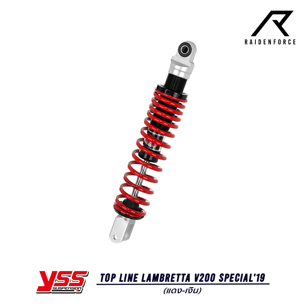 Shock YSS Top Line Lambretta V200 Special'19 color red/silver