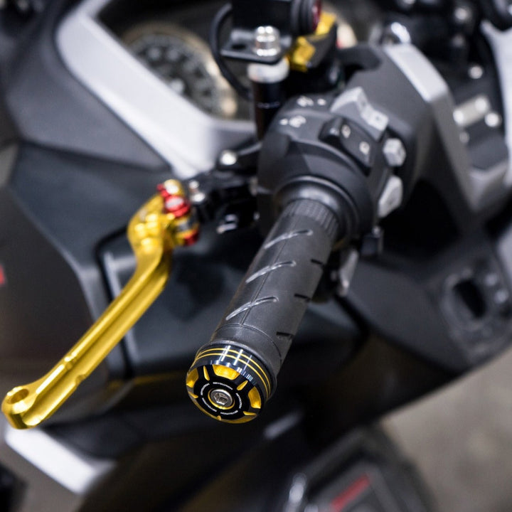 REVOLUTION handlebar end nut, two-tone, FORZA350/XMAX300 (34*13.5MM)