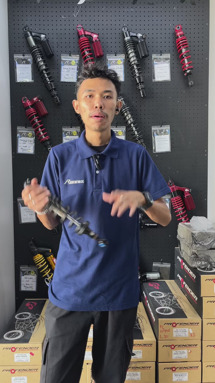 โช้ค PROFENDER MAX SERIES WAVE 110I/125I (2019-2023)สีดำ