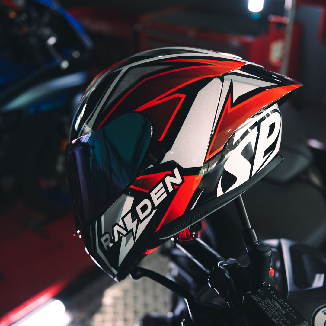 RAIDEN SPARK BOLT RED HELMET