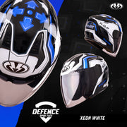 หมวกกันน็อค Raiden Defence Open face  Xeon White