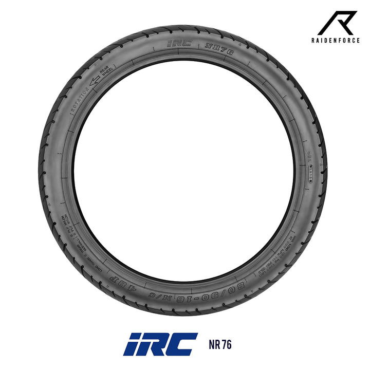 IRC NR76 outer tire, size 80/90-16 (R), for NOUVO model