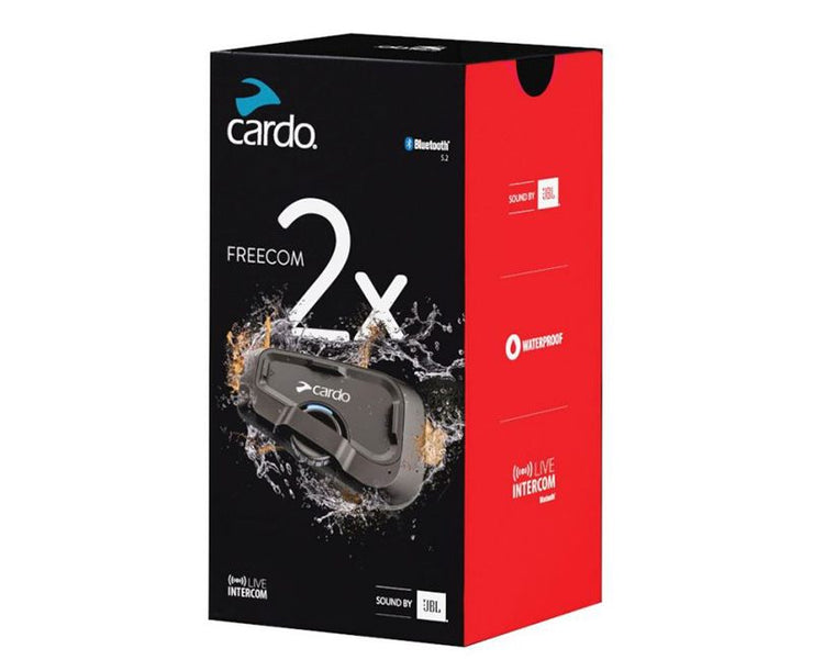 บลูทูธติดหมวกกันน็อค Cardo bluetooth Freecom 2X ลำโพง JBL