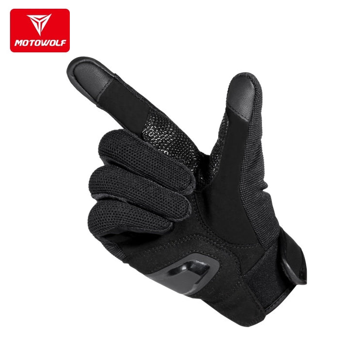 MOTOWOLF gloves, model 0322 LADYGLOVE, black