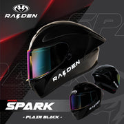 หมวกกันน็อค RAIDEN SPARK  สี ดำ